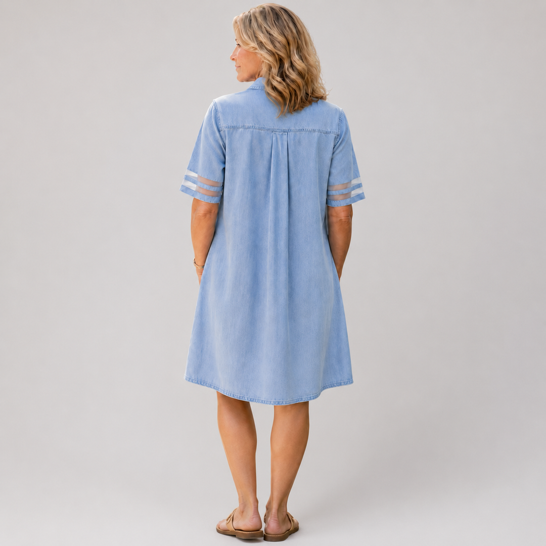 Brittany | Figure Flattering Denim Dress