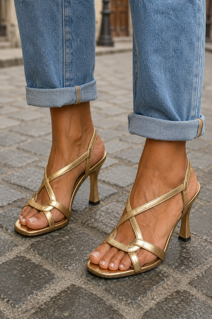 Emma | Golden Summer Charm Heels