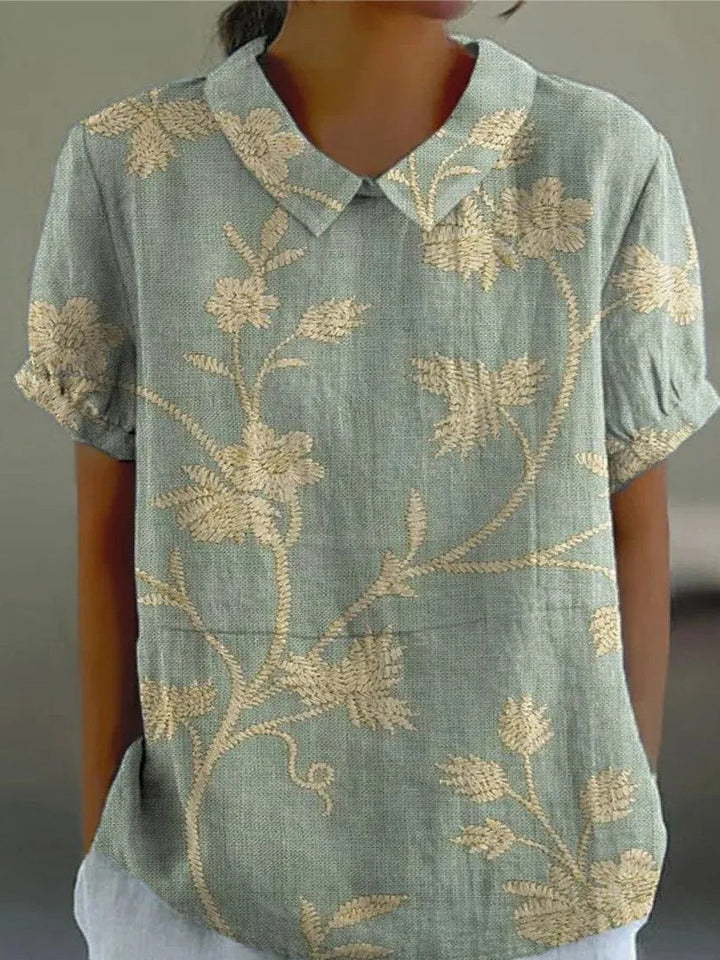 MARLENE™ | Women Vintage Print Shirt
