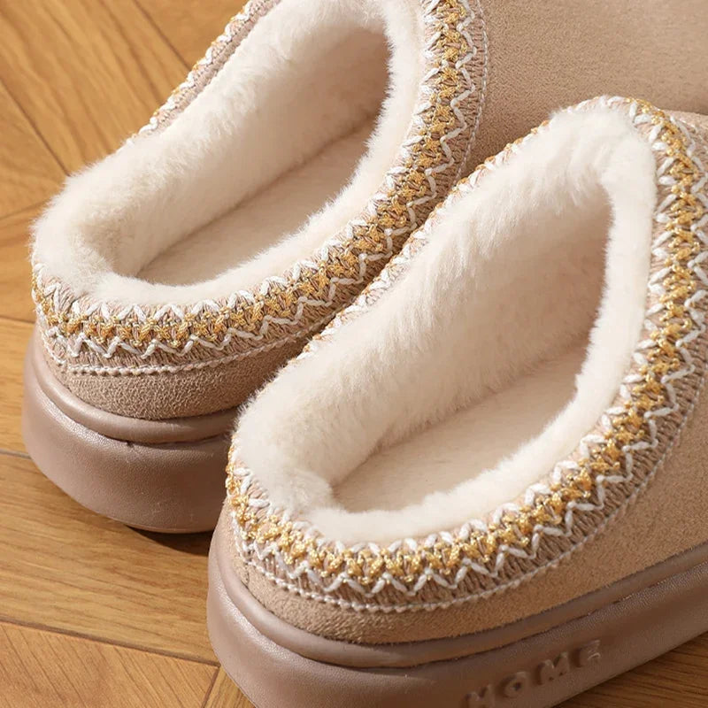 Karina - Fluffy Platform Slippers