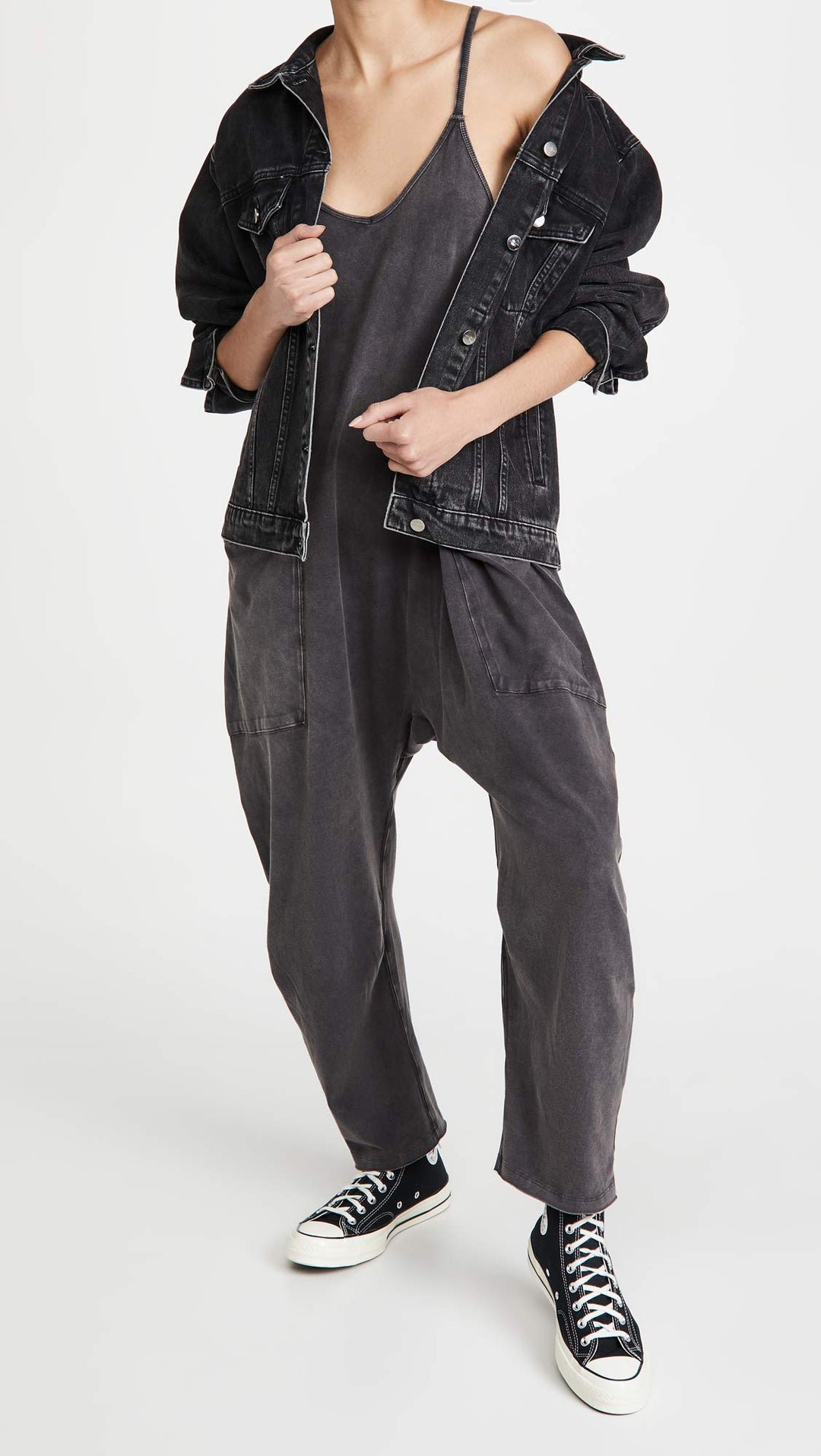 New Wide Leg Jumpsuit with Pockets