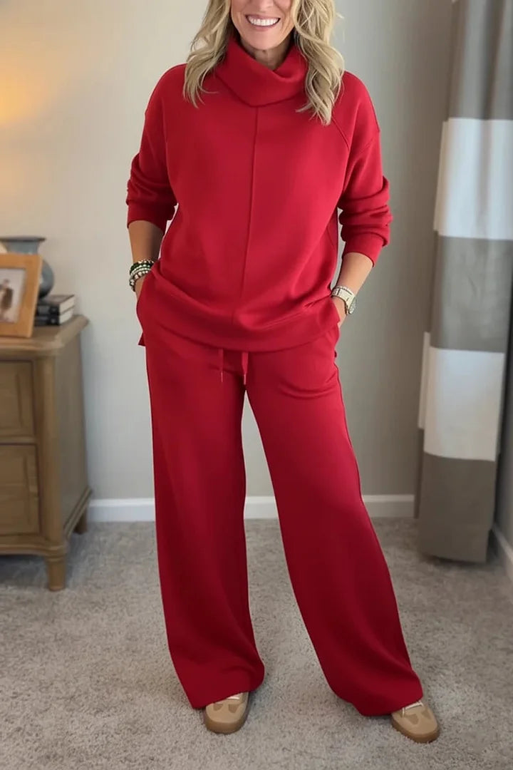 Colleen | Women Casual Turtle-neck 2 Piece